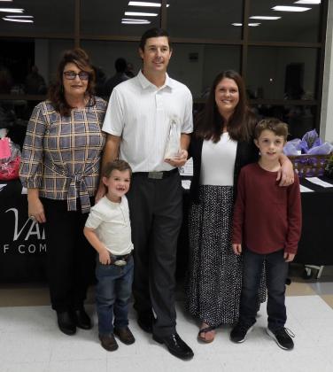 Jason Selman was named 2021 Citizen of the Year during the Chamber Celebration Tuesday night for his outstanding community support and his contributions to improving the quality of life in Pauls Valley.